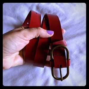 Beautiful Bright Red Belt